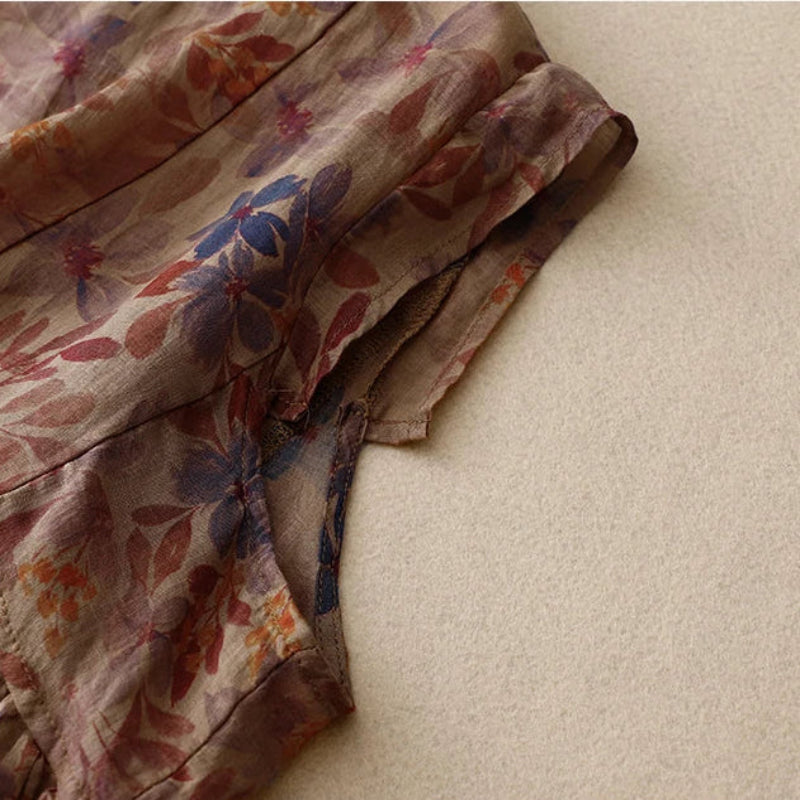 Camellia Linen Blouse