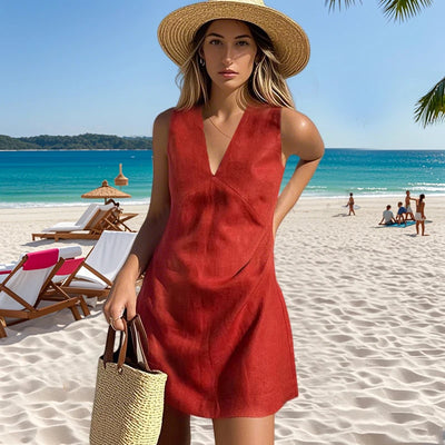 Veda Linen Boho Dress