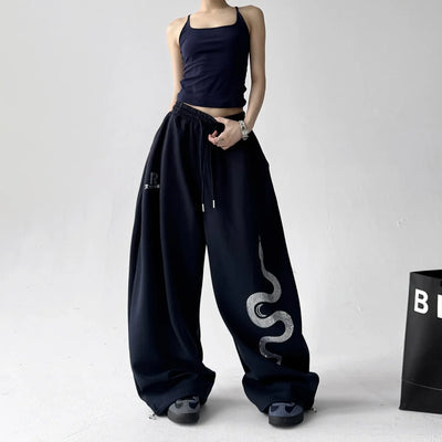 Raven Rhinestone Pants