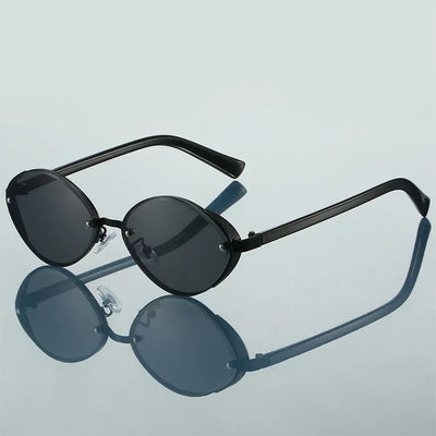 Riley Oval Metal Sunglasses