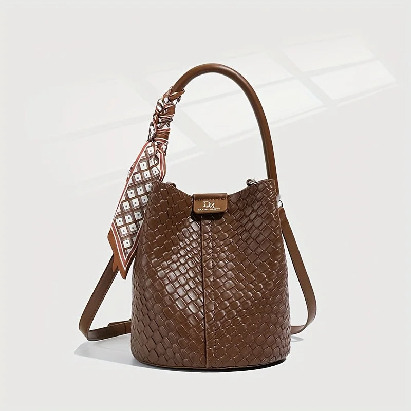 Marilyn Weave Bucket Bag