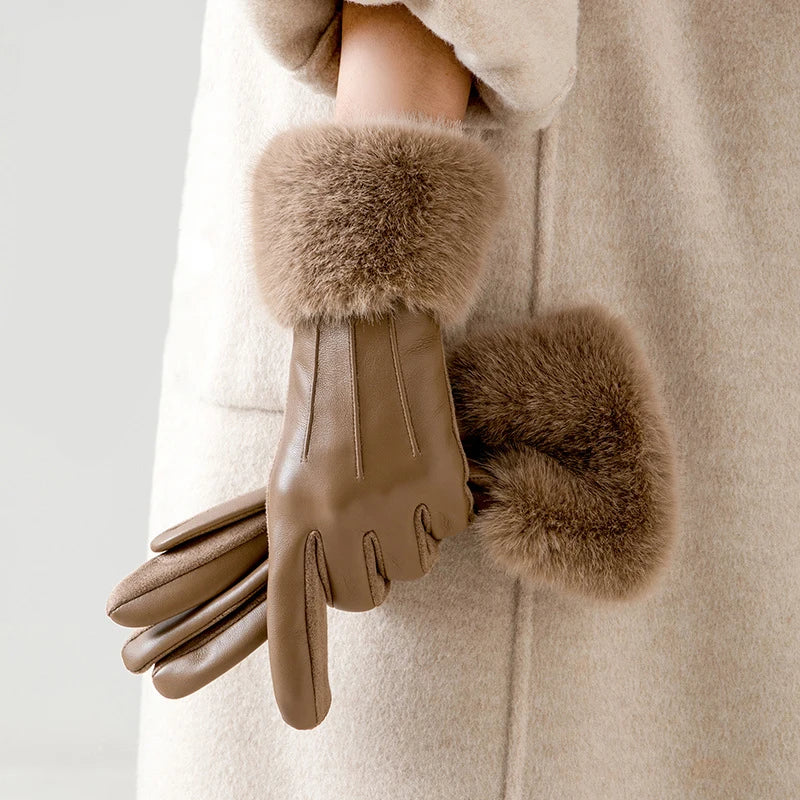 Orsay Leather Winter Gloves