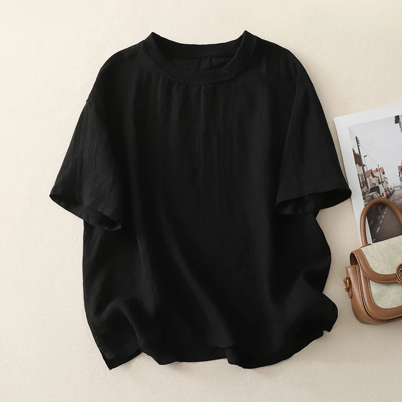 Willow Linen Blend Tee