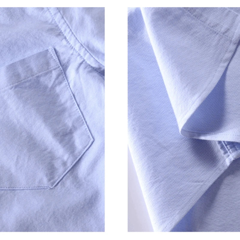 Henry Oxford Shirt – Men’s Cotton Long Sleeve