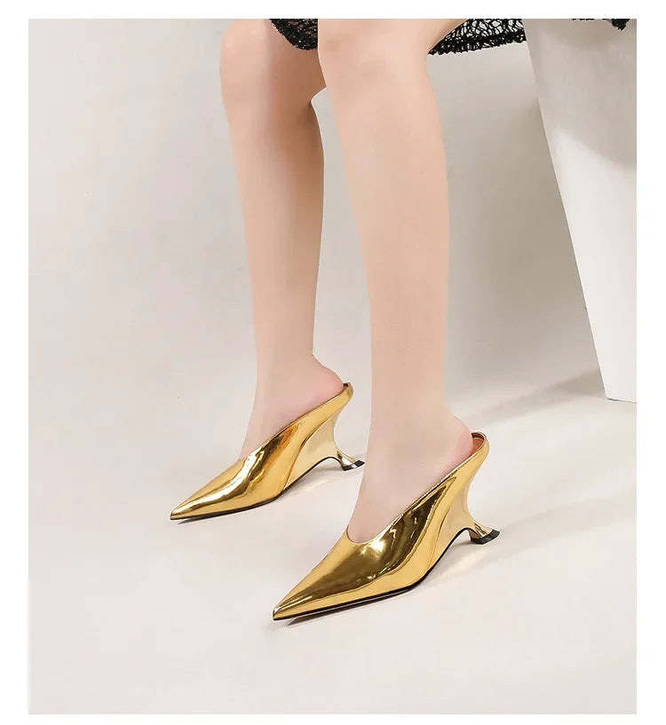 Vera Mirror Mules
