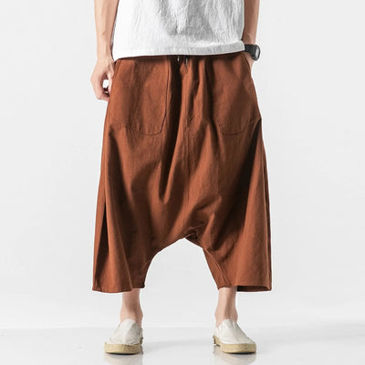 Theo Drop Crotch Cotton Shorts