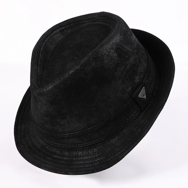 Harrison Genuine Leather Fedora