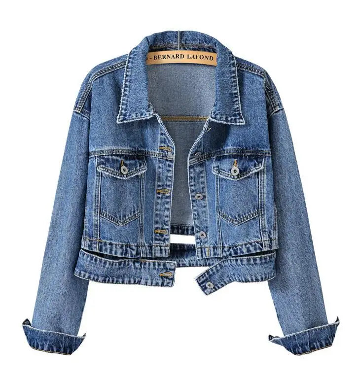 Riley Cropped Denim Jacket – Limited Edition Layer
