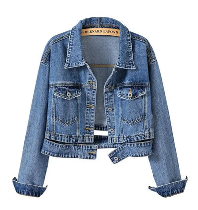 Riley Cropped Denim Jacket – Limited Edition Layer