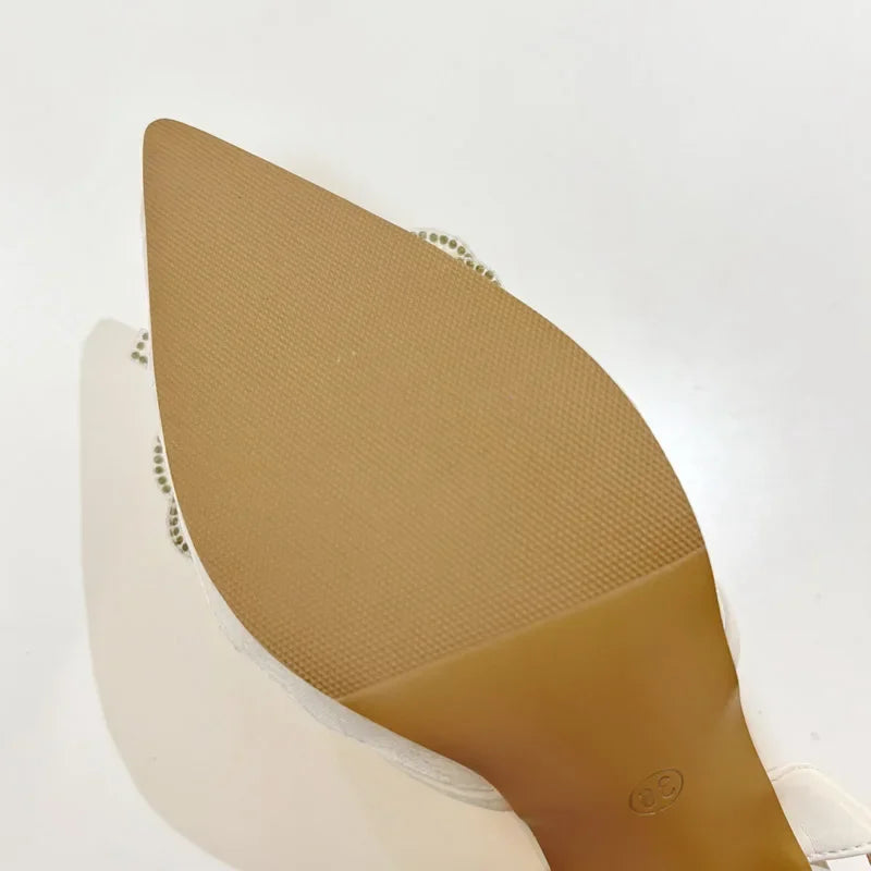 Eilyken Spring Butterfly-knot Pointed Toe Women Pumps Elegant High Heels Slingbacks Buckle Strap Shoes Zapatos De Mujer