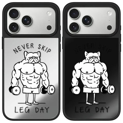 Never Skip Mirror Case – Magnetic Shockproof iPhone Cover