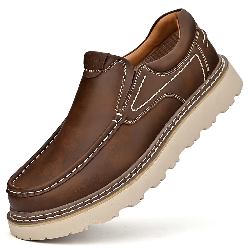 Vittorio Leather Slip-On Oxfords