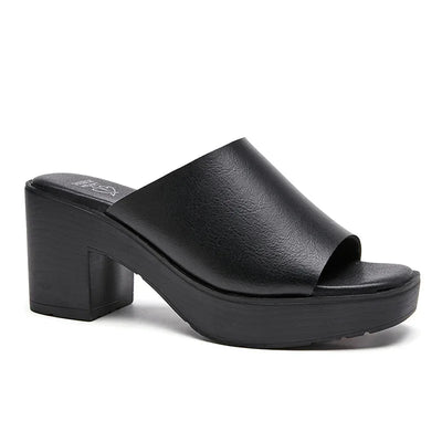 Solene Platform Slides in Black