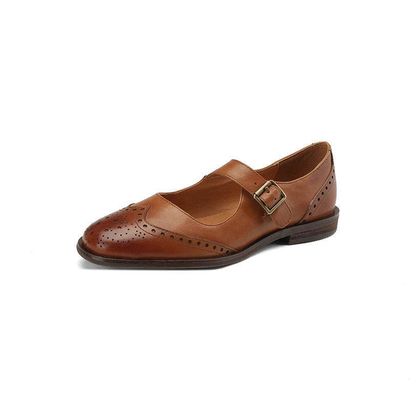 Francesca Genuine Leather Mary Janes