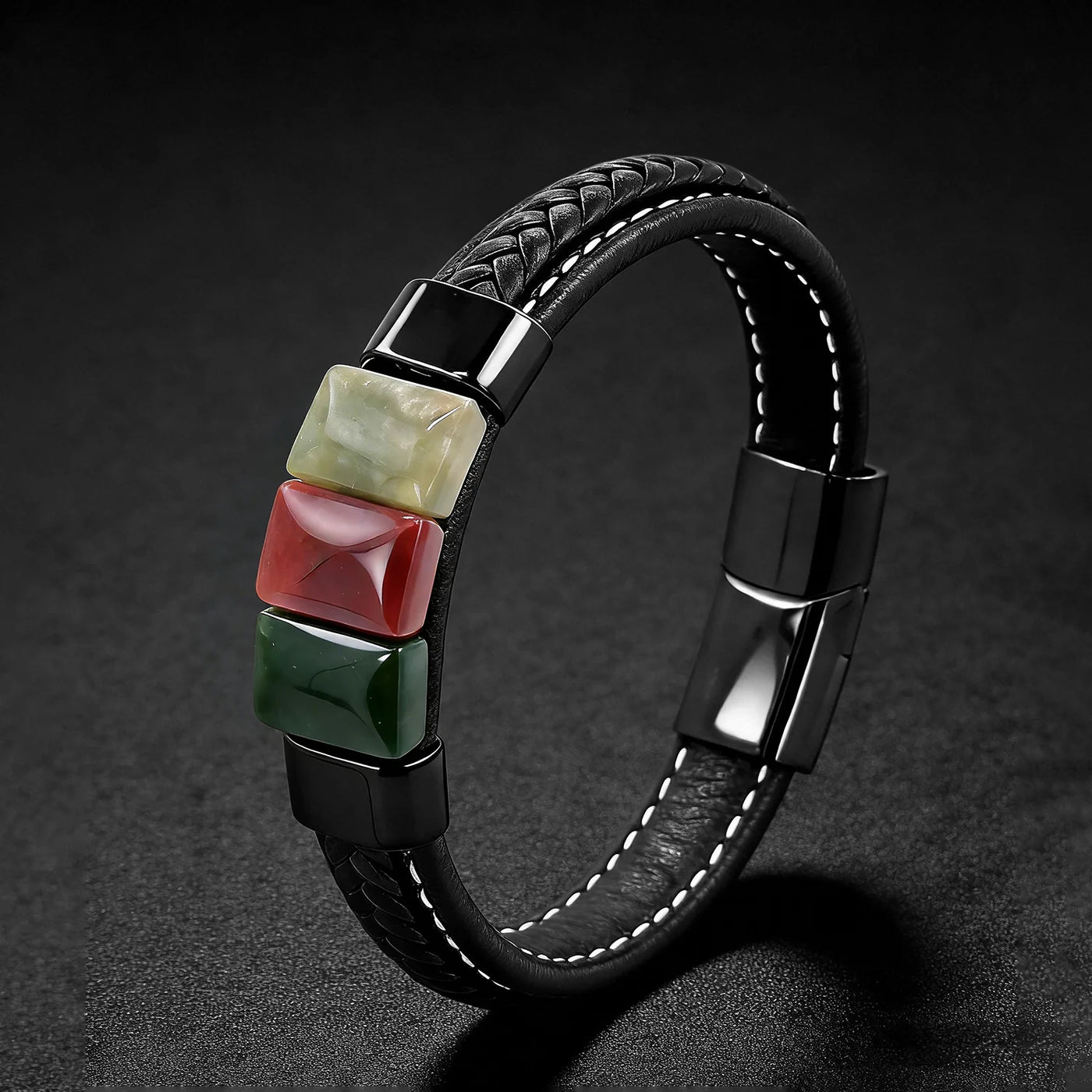Stoneside Leather Bracelet