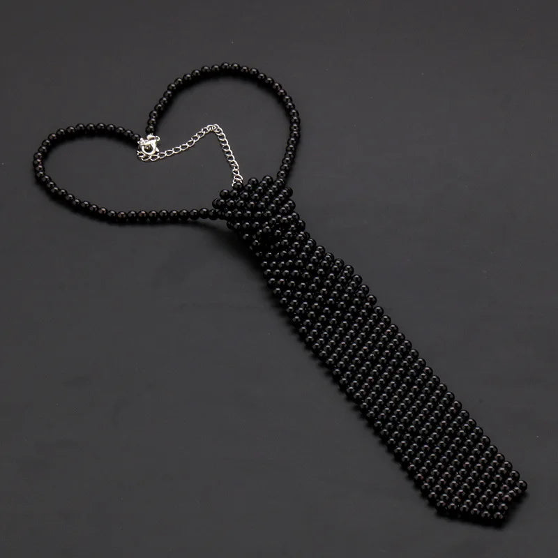 Pearl Tie Necklace