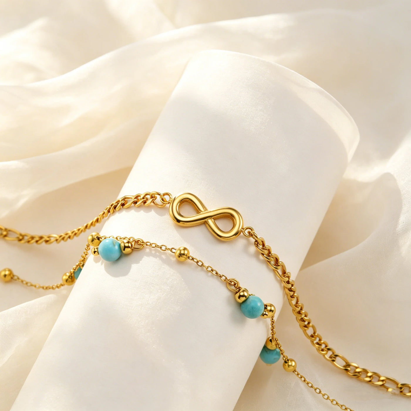 Helena Geometric Anklet