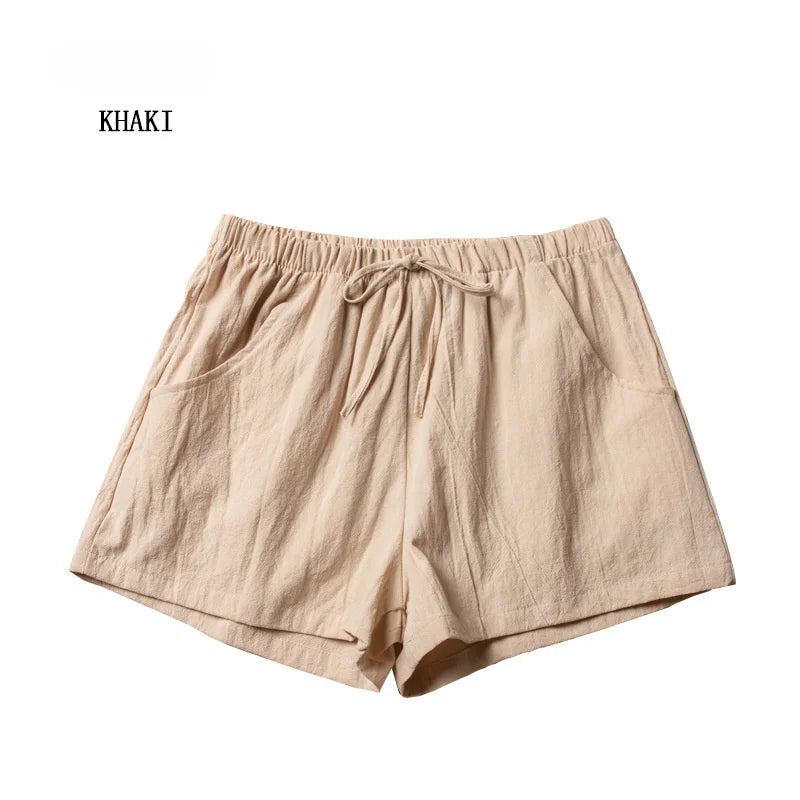 Linen High Waist Short