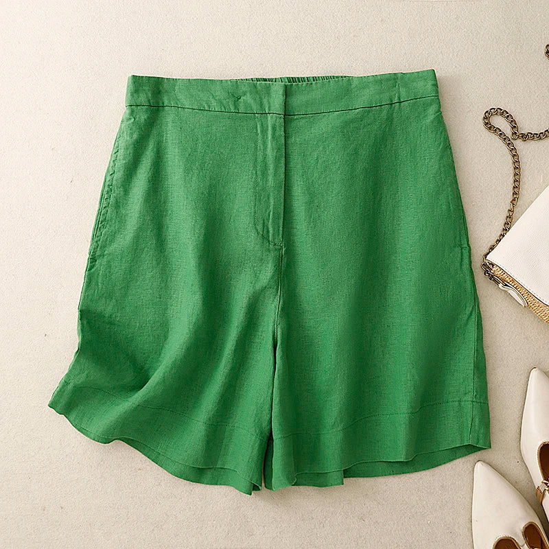 Rosie High-Waist Straight Shorts