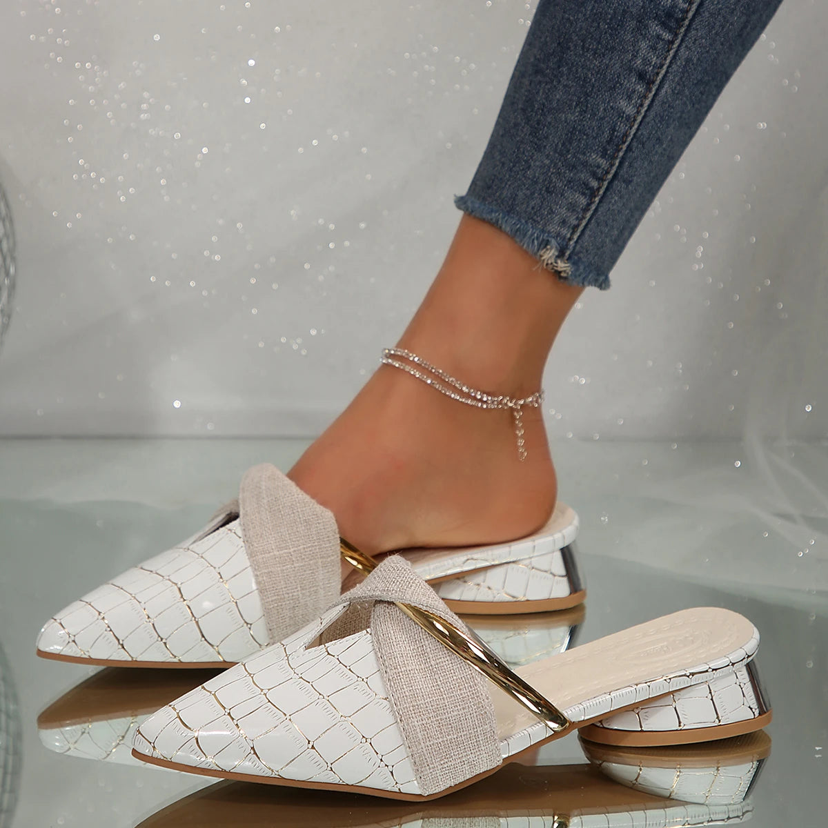 Valeria Croc Mule
