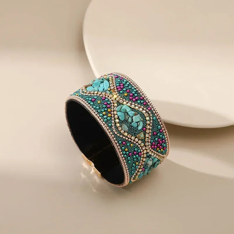 Mara Beaded Cuff Bracelet