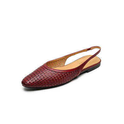 Jasmine St Tropez Woven Flats - Pointed Toe Slingback
