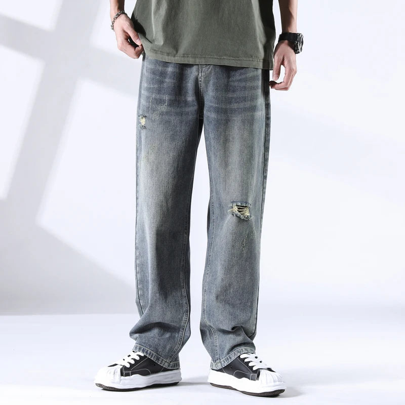 Jackson Cotton Denim Jeans – Men’s Straight-Leg Baggy Fit