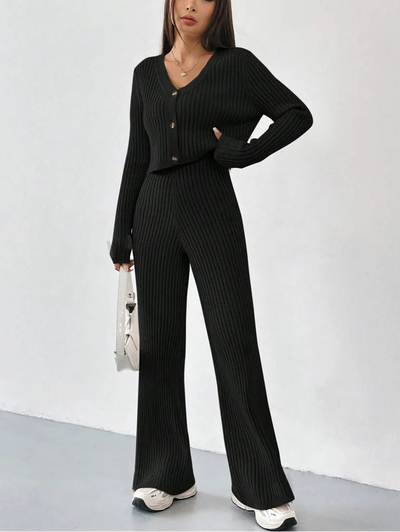 Sofia  Cardigan Pants Knit Set