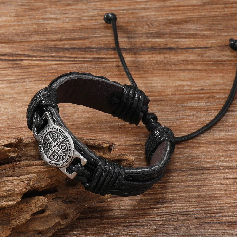 Iron Saint Leather Bracelet