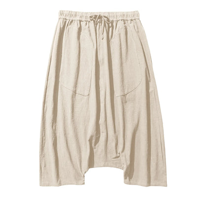 Theo Drop Crotch Cotton Shorts