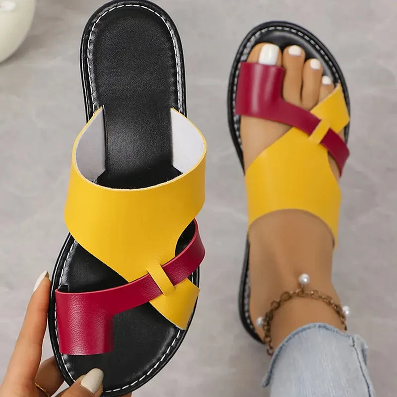 Elena Two-Tone Sandals