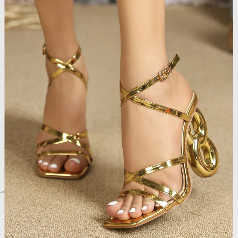 Aria Link Heel Sandals