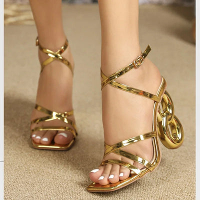 Aria Link Heel Sandals
