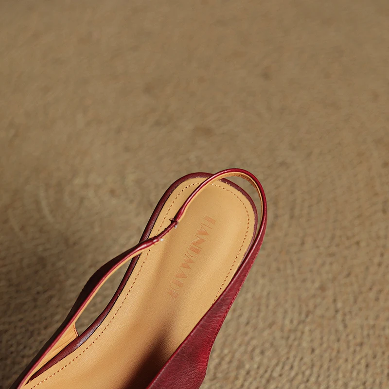 Alessia Genuine Leather Slingback Flats