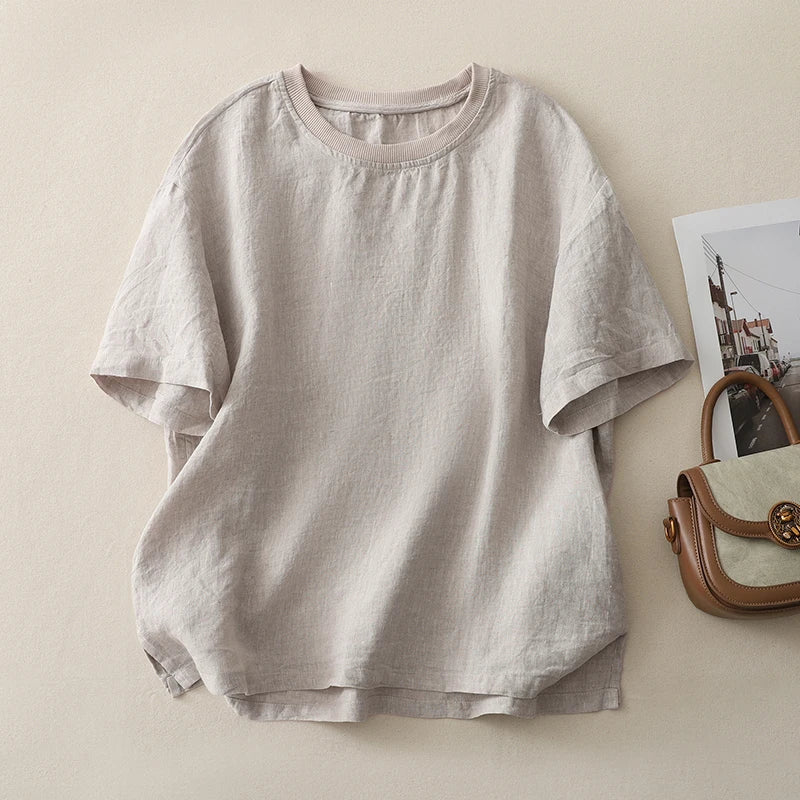 Willow Linen Blend Tee