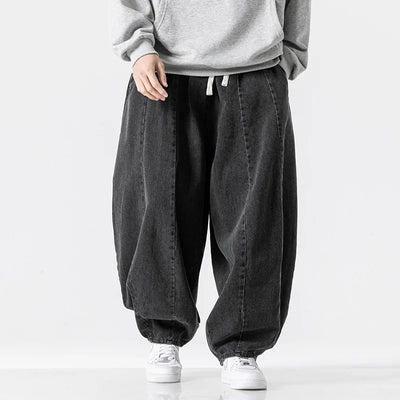 Kenji Cotton Baggy Lantern Pants – Men’s Japanese Streetwear Fit