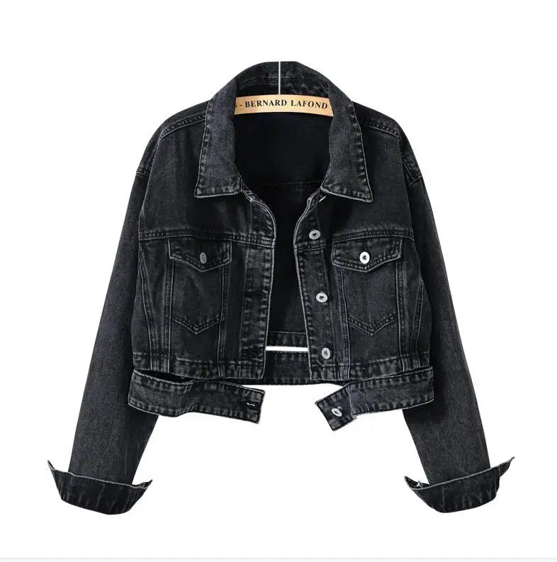 Riley Cropped Denim Jacket – Limited Edition Layer