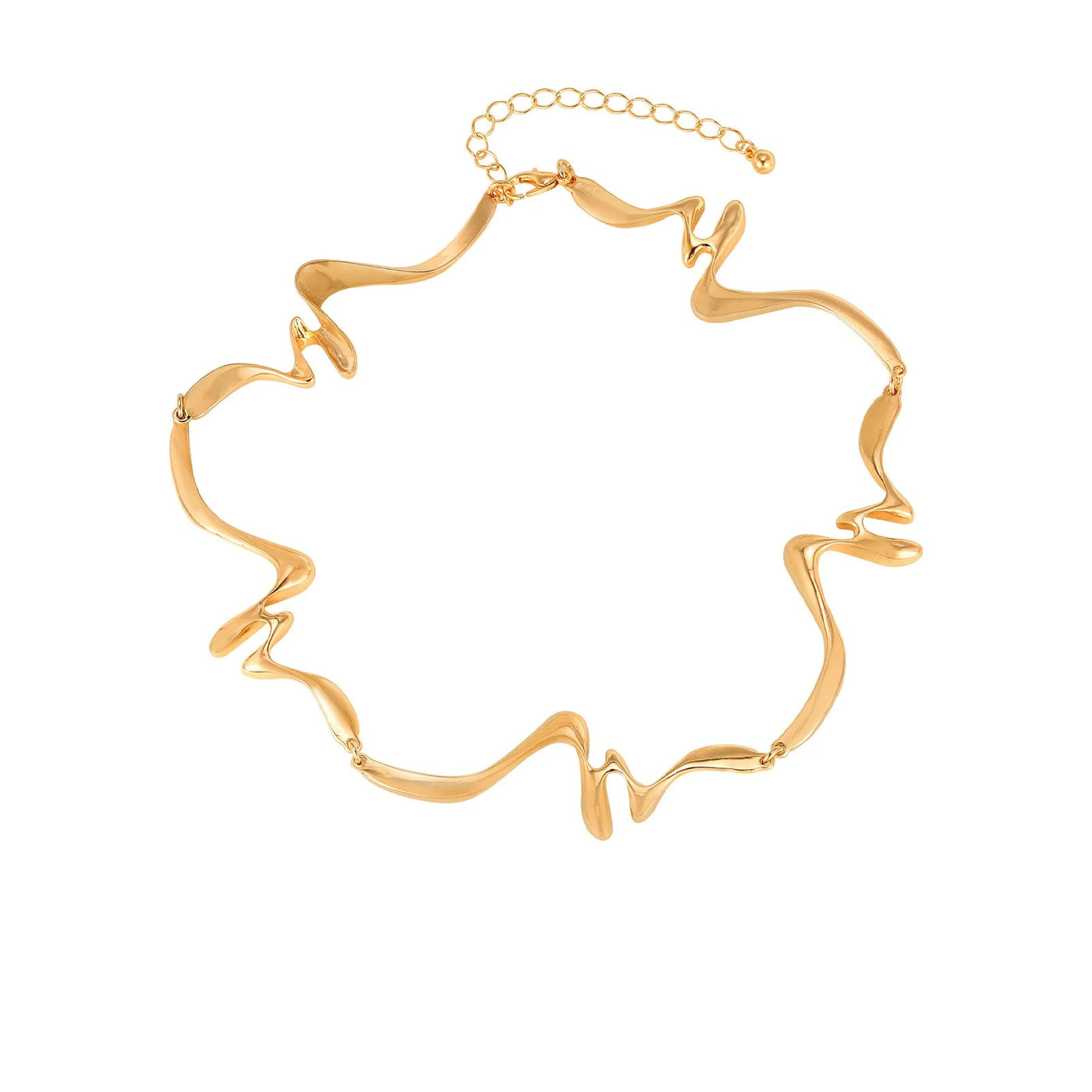 Gold bracelet on a white background with length and weight information.