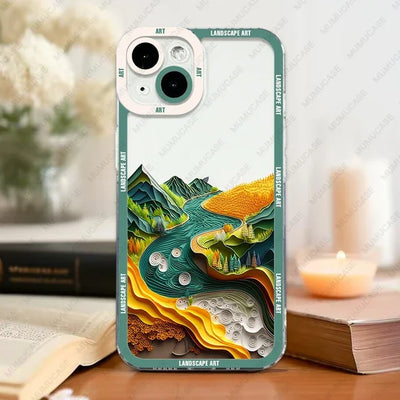 Aurora Landscape Art iPhone Case – Soft Protective Cover