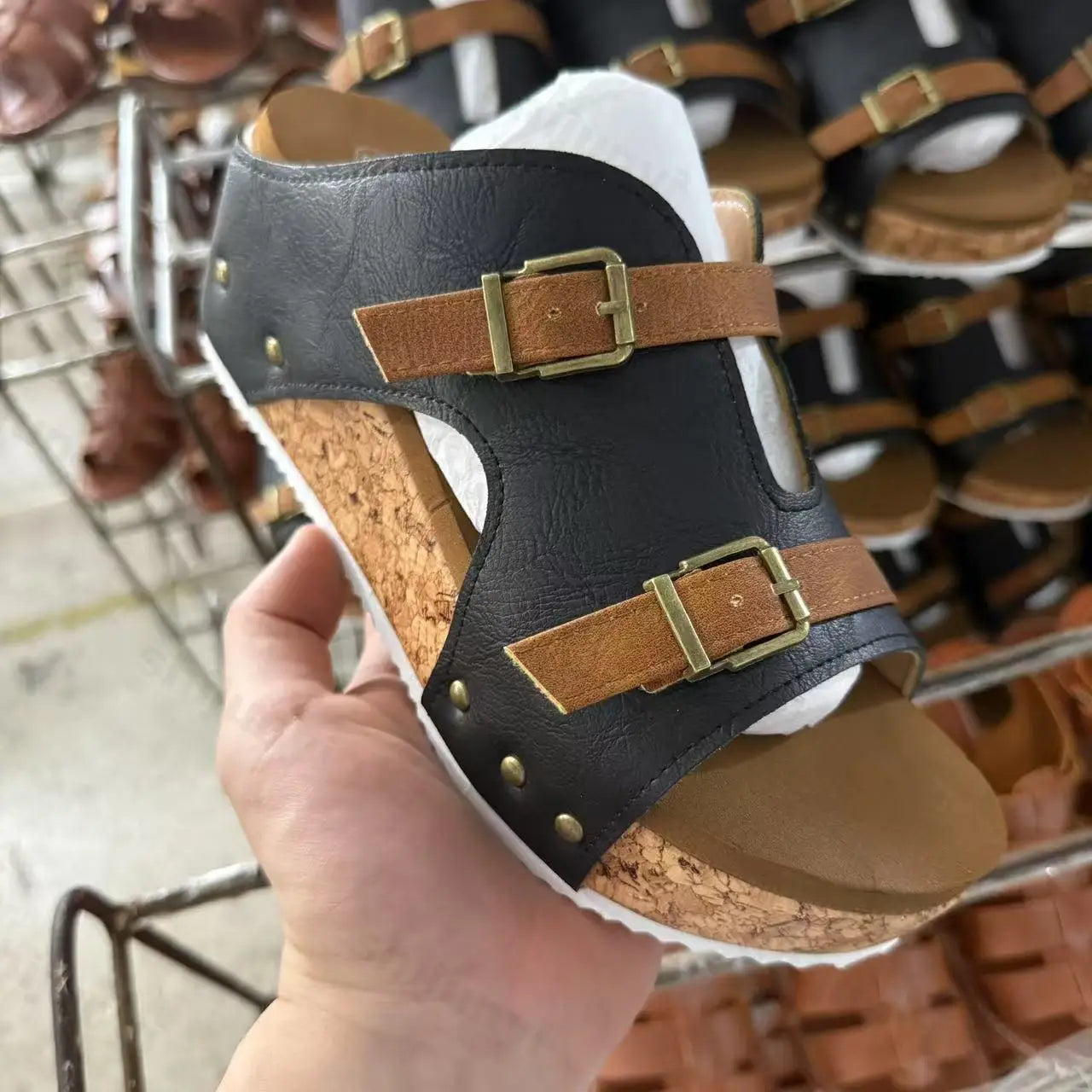 Serena Woven Wedge Sandals – Open-Toe Comfort Heels