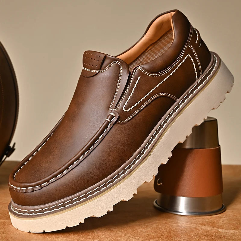 Vittorio Leather Slip-On Oxfords