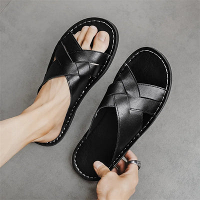 Yanis Leather Slide