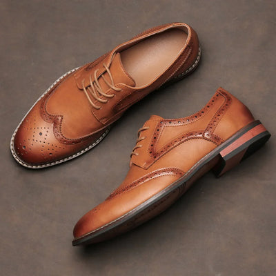 Brogue Genuine Leather Elton Shoes