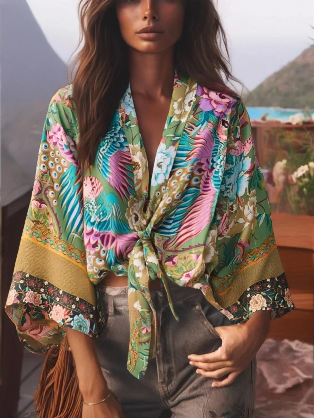 Floral Kimono Blouse