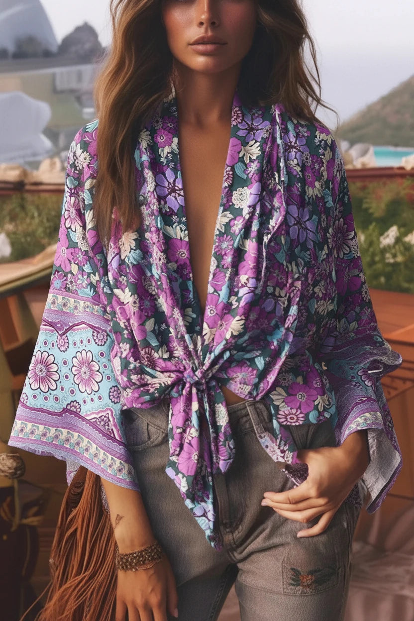 Floral Kimono Blouse