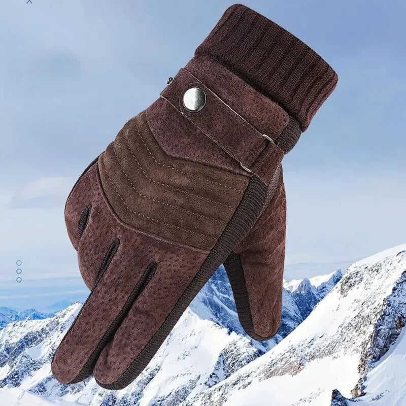 Leather Insulated Touch Gloves