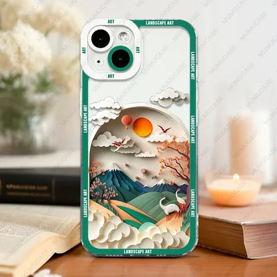 Aurora Landscape Art iPhone Case – Soft Protective Cover