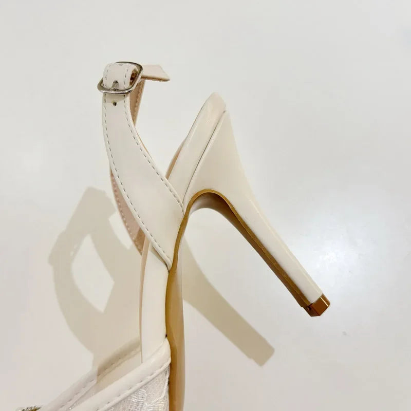 Eilyken Spring Butterfly-knot Pointed Toe Women Pumps Elegant High Heels Slingbacks Buckle Strap Shoes Zapatos De Mujer