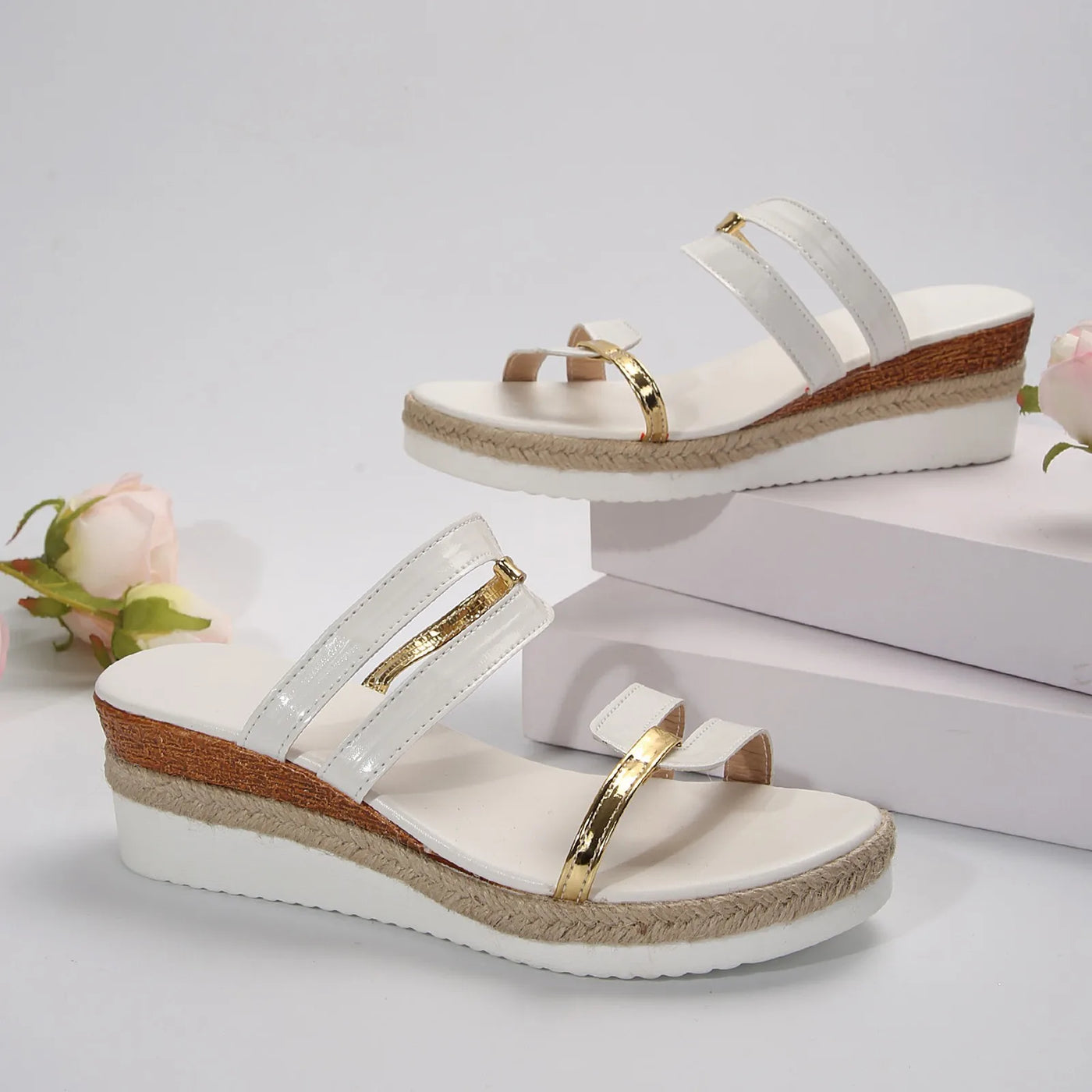 Mira Woven Wedge Sandal