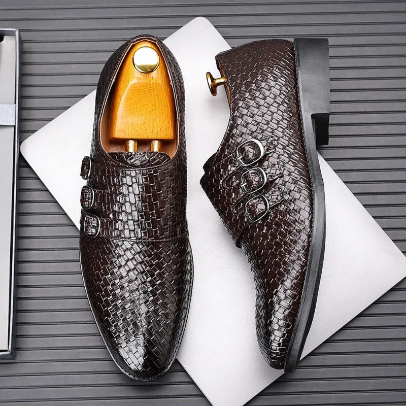 Giuliano Woven Leather Oxford Shoe